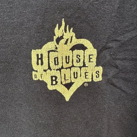 Fender Guitar House of Blue 'I Got a Black Cat BoneY2K T-Shirt Size XL - Picture 6 of 12